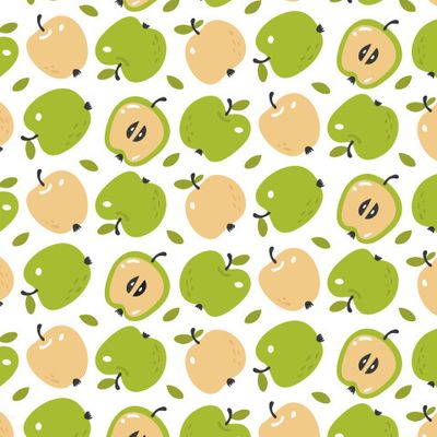 Buy country fabric Green apples