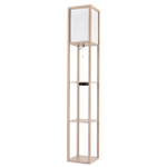 8091/1F COMFI LN26 459 дерево/белый, дерево/текстиль Торшер Е27 1*60W 220V PRACTIC