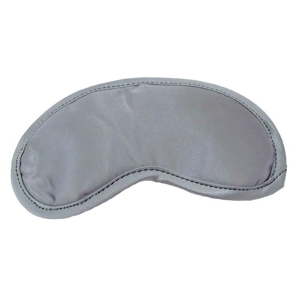 Серая маска на глаза Satin Blindfold (Цвет: серый)