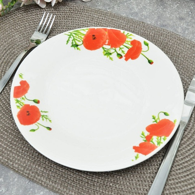 Тарелка 23см Маки