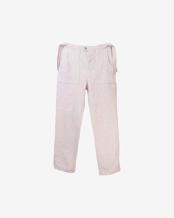 Брюки с Цветами / Light Pink Trousers светло-розовые - фото 1