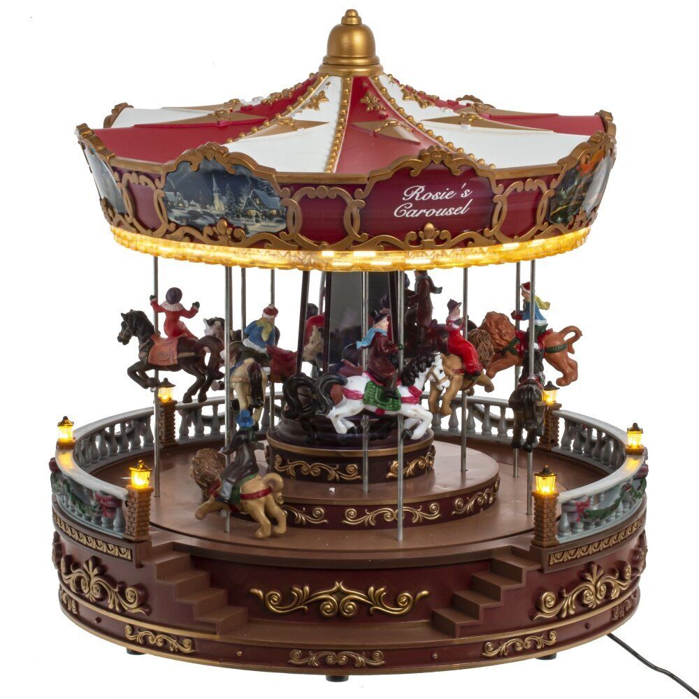 GAEM Фигурка декоративная "Рождество" (4 мелодии, подсвет, движ, 3xAA н/п, +USB), L31 W31 H33 см