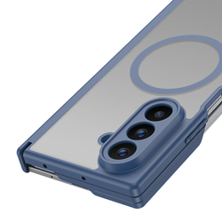 Усиленный чехол синего цвета с MagSafe для Samsung Z TriFold, серия Expn Series Magnetic от Dux Ducis