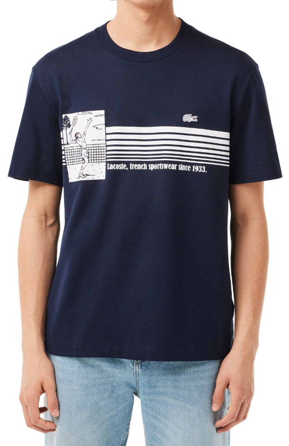 Теннисная футболка Lacoste French Made Tennis Print Heavy T-Shirt