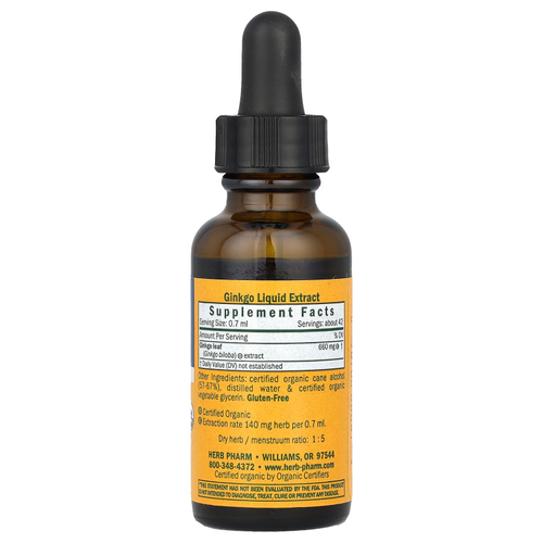 Herb Pharm, Гинкго билоба, 30 мл (1 жидк. унц.)
