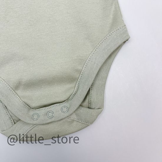 Боди хлопковое "Смешные зайки" темно-оливковый