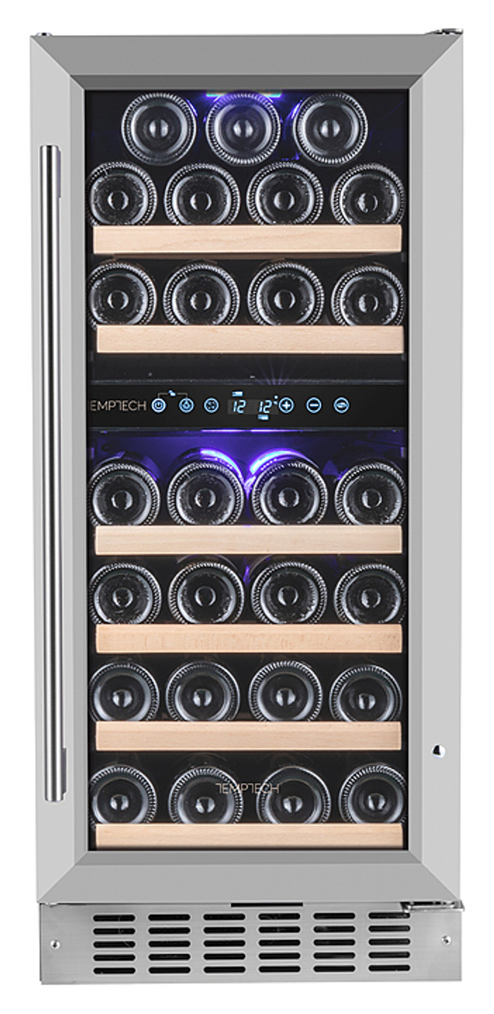 Винный шкаф Temptech Premium WPQ38DCS нерж. сталь