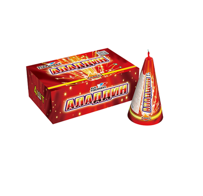 Фейерверк, фонтан Аладдин