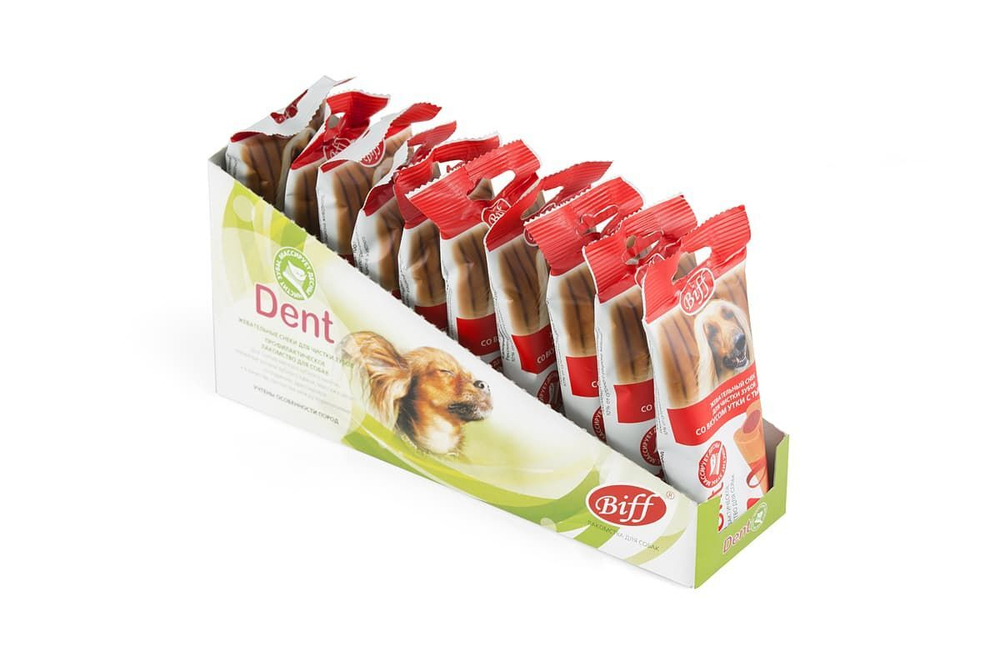 Жевательный снек DENT со вкусом утки и тыквы (для крупных собак)