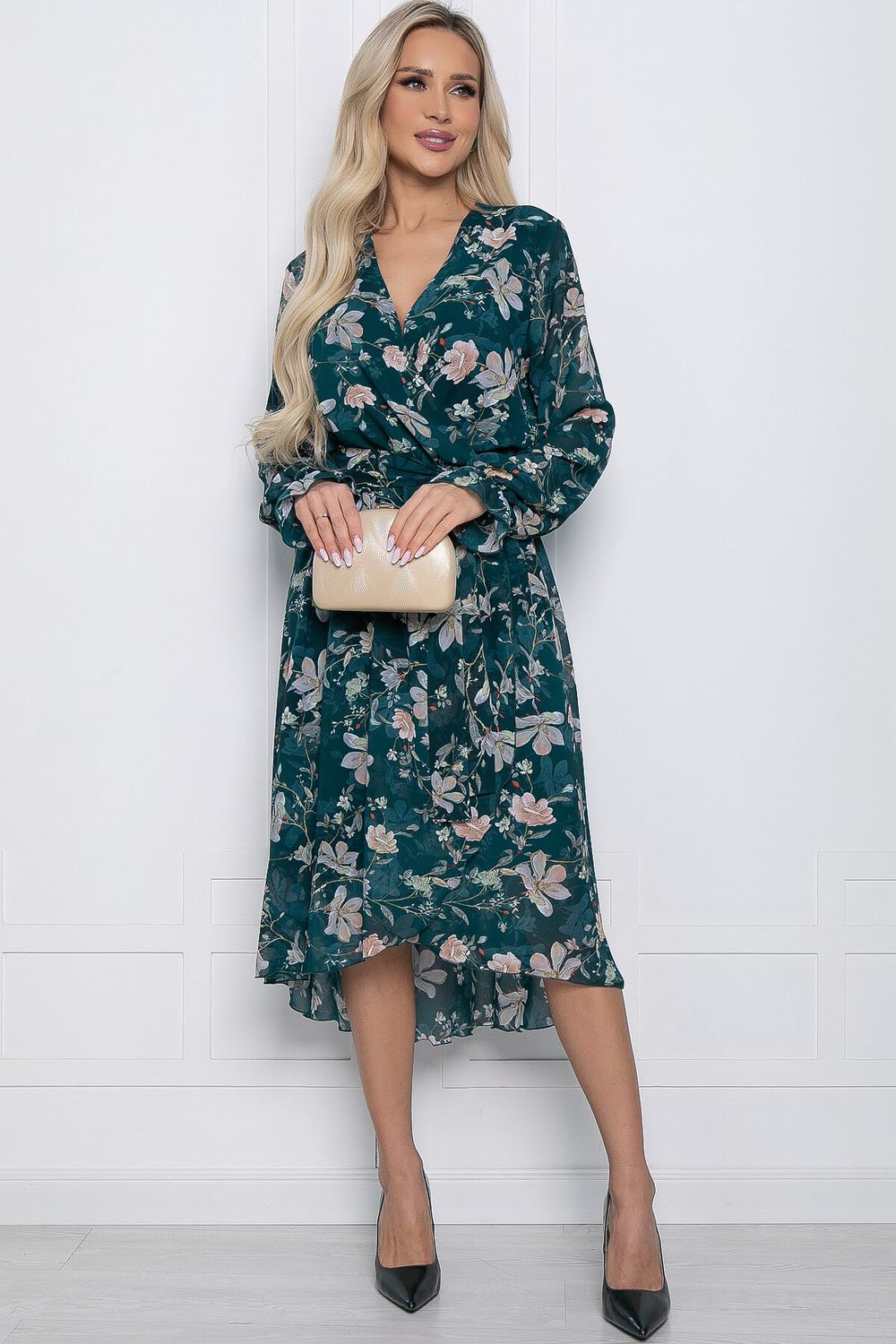 Платье "Весеннее настроение" (изумруд) П10182 LT Collection