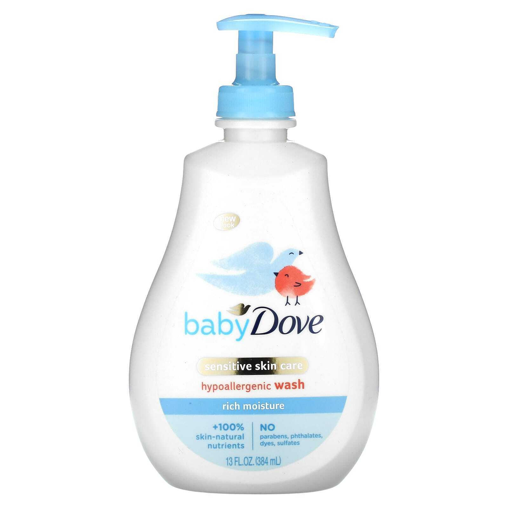 Dove, гипоаллергенный гель для душа, для детей, насыщенное увлажнение, 384 мл (13 жидк. унций)