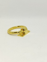 Мебельная ручка-кольцо золото "Трабл Шутер" 80мм