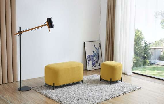 Банкетка Midnight 80 см желтая