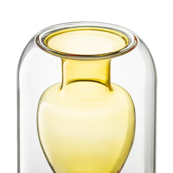 Ваза muse, 16 см, янтарная