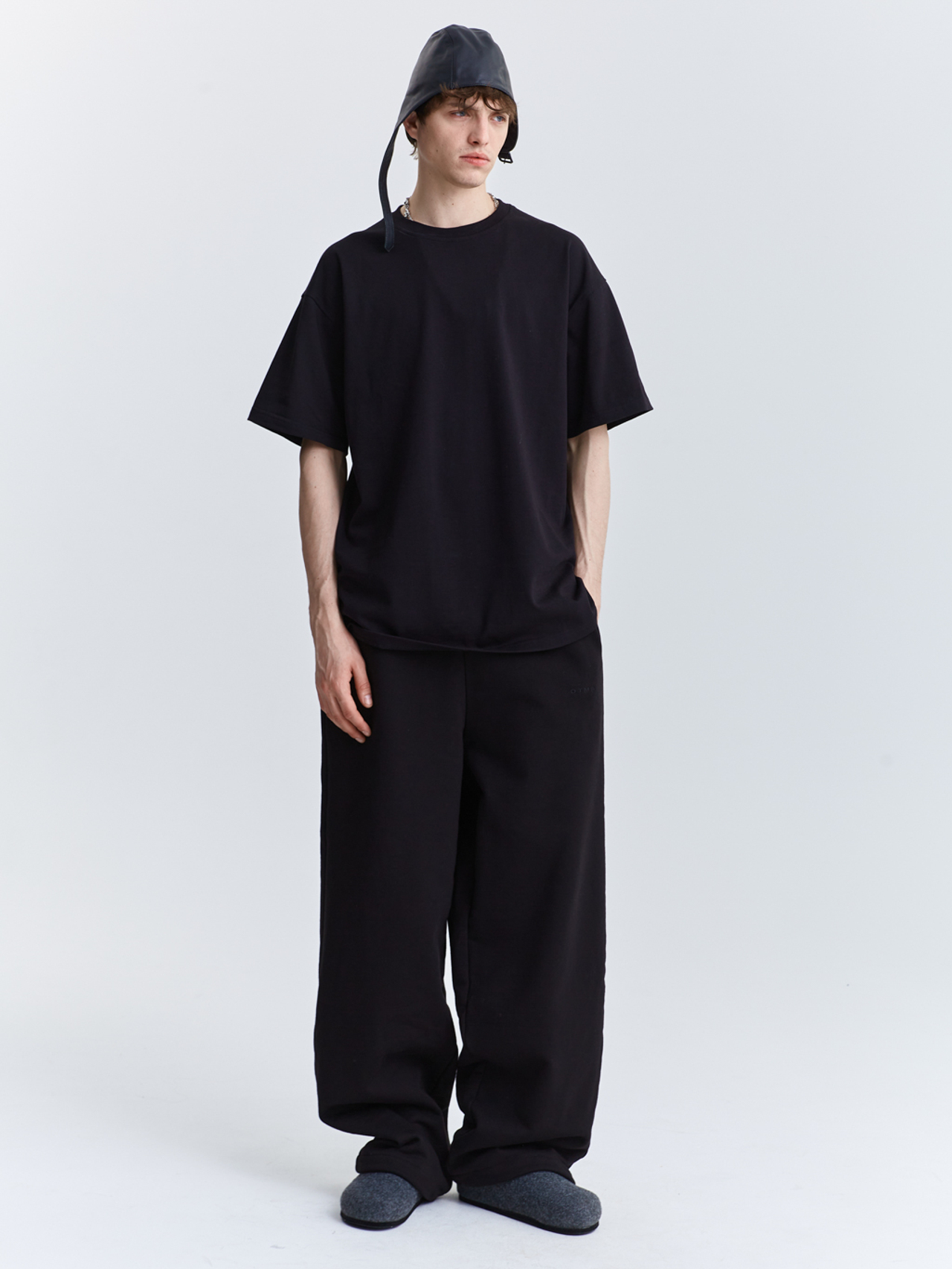 Брюки багги из футера