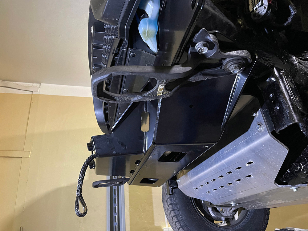 Площадка под лебёдку в штатный бампер Dodge Ram 1500 Rebel 2019+ (бензин) РИФ