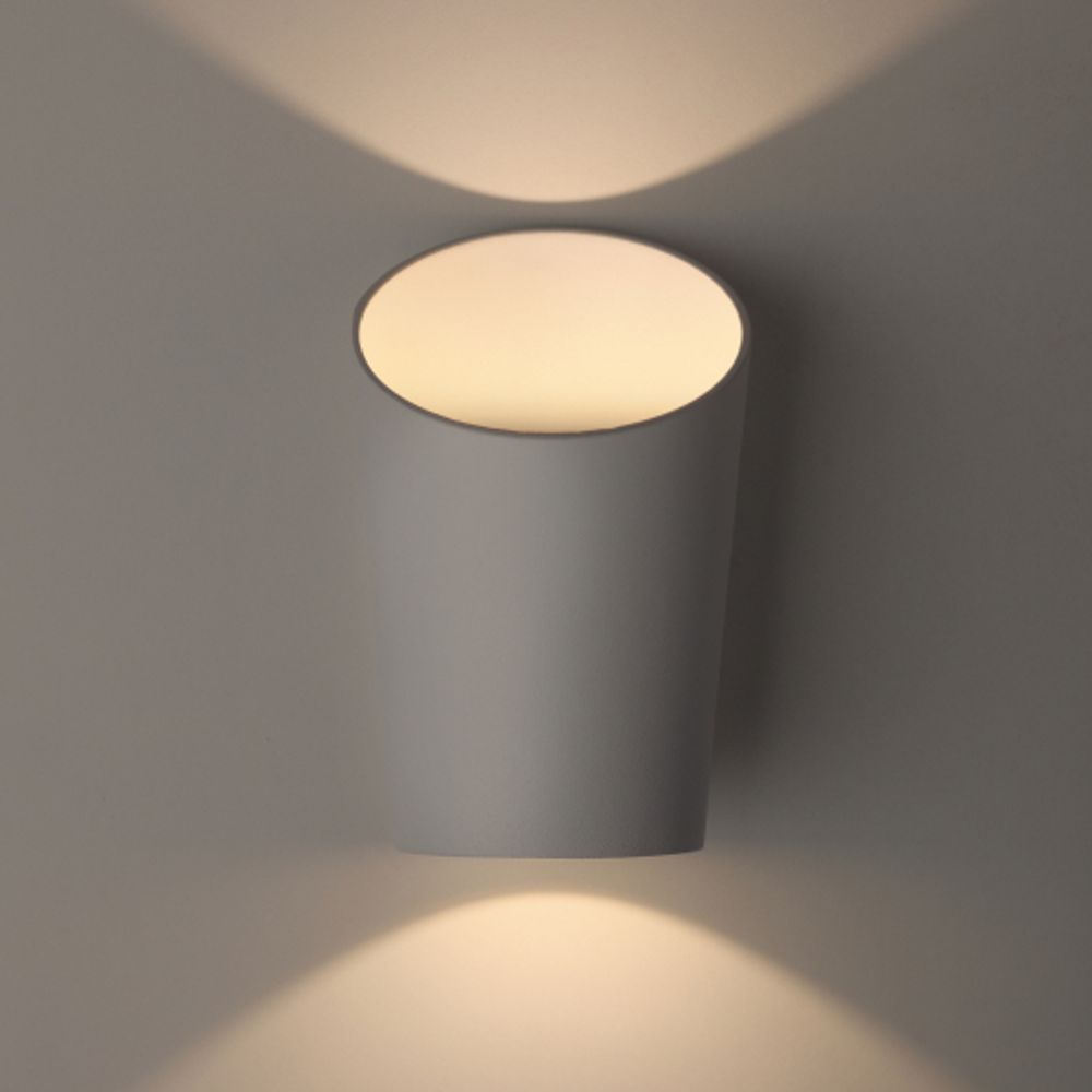 Декоративная подсветка светодиодная ЭРА WL4 WH 2*3Вт IP54 белый | Настенная подсветка