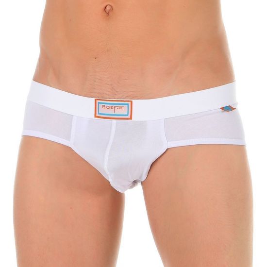 Трусы мужские брифы белые Boefje 35701