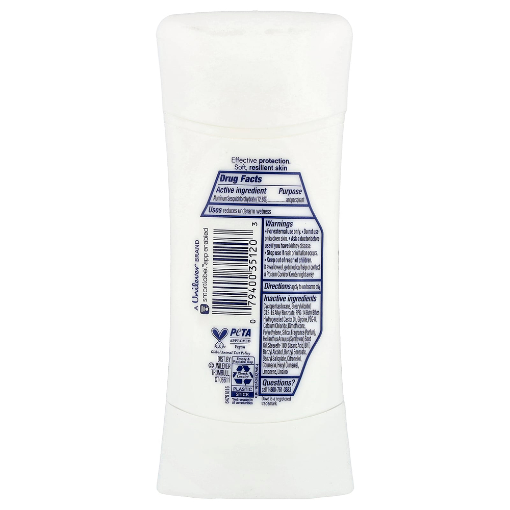Dove, Advanced Care, дезодорант-антиперспирант, масло ши, 74 г (2,6 унции)