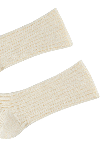 Носки удлинённые из хлопка Айвори