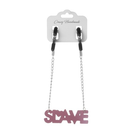 Зажимы Crazy Handmade SLAVE розовые