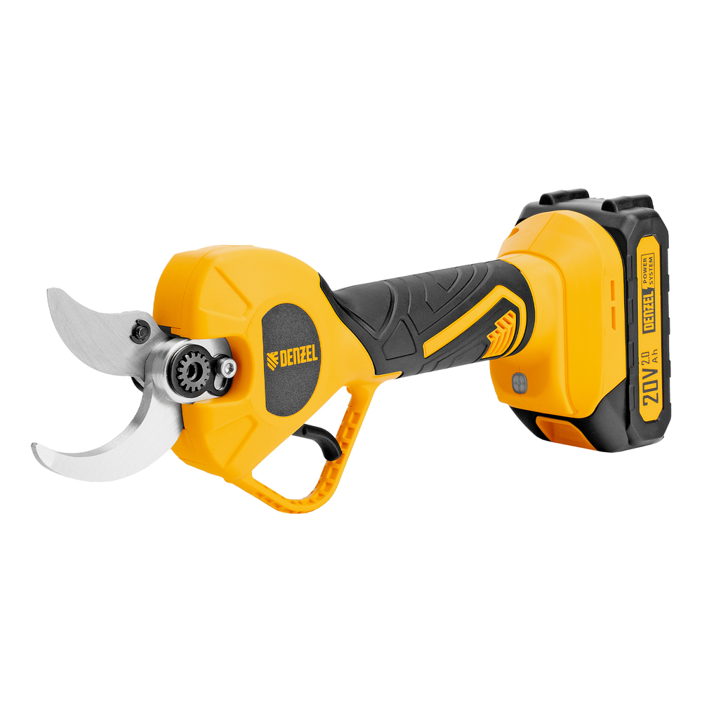 Секатор аккумуляторный, бесщет., CP-40BL, Li-Ion, 20 В, лезвия SK5 // Denzel