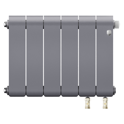 Радиатор биметаллический Royal Thermo Infinity 300 Silver Satin VR80 - 6 секц.