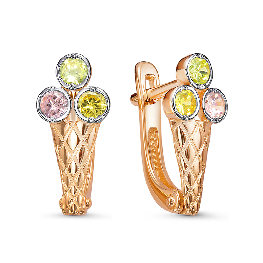 Серьги из золота 585 пробы