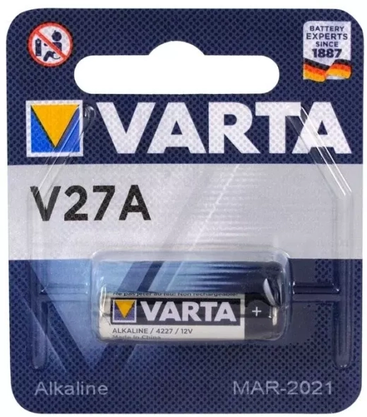 Батарейка сигнализации 27A 12В Varta