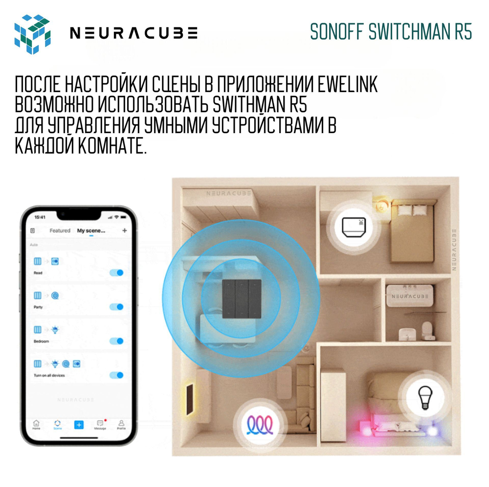 Контроллер Sonoff SwitchMan R5 (Black)
