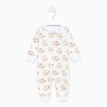 Комбинезон детский, цвет молочный/кошки, рост 56 см (Детская линия)