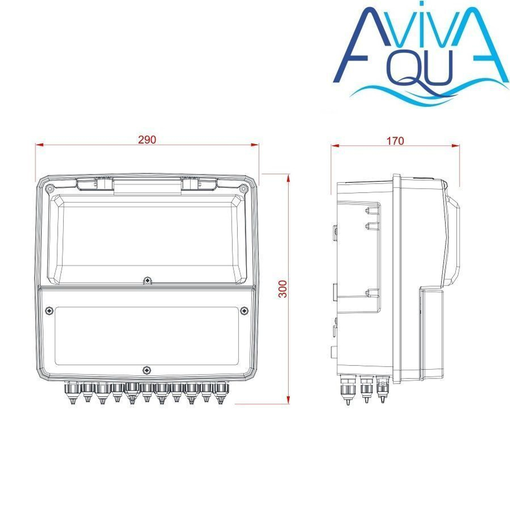 Станция контроля качества воды AquaViva PH-RX-Free CL-температура