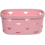 Корзинка для хранения «ЭНИГАРТ», цвет пудровая роза, 30*20.6*13.3см