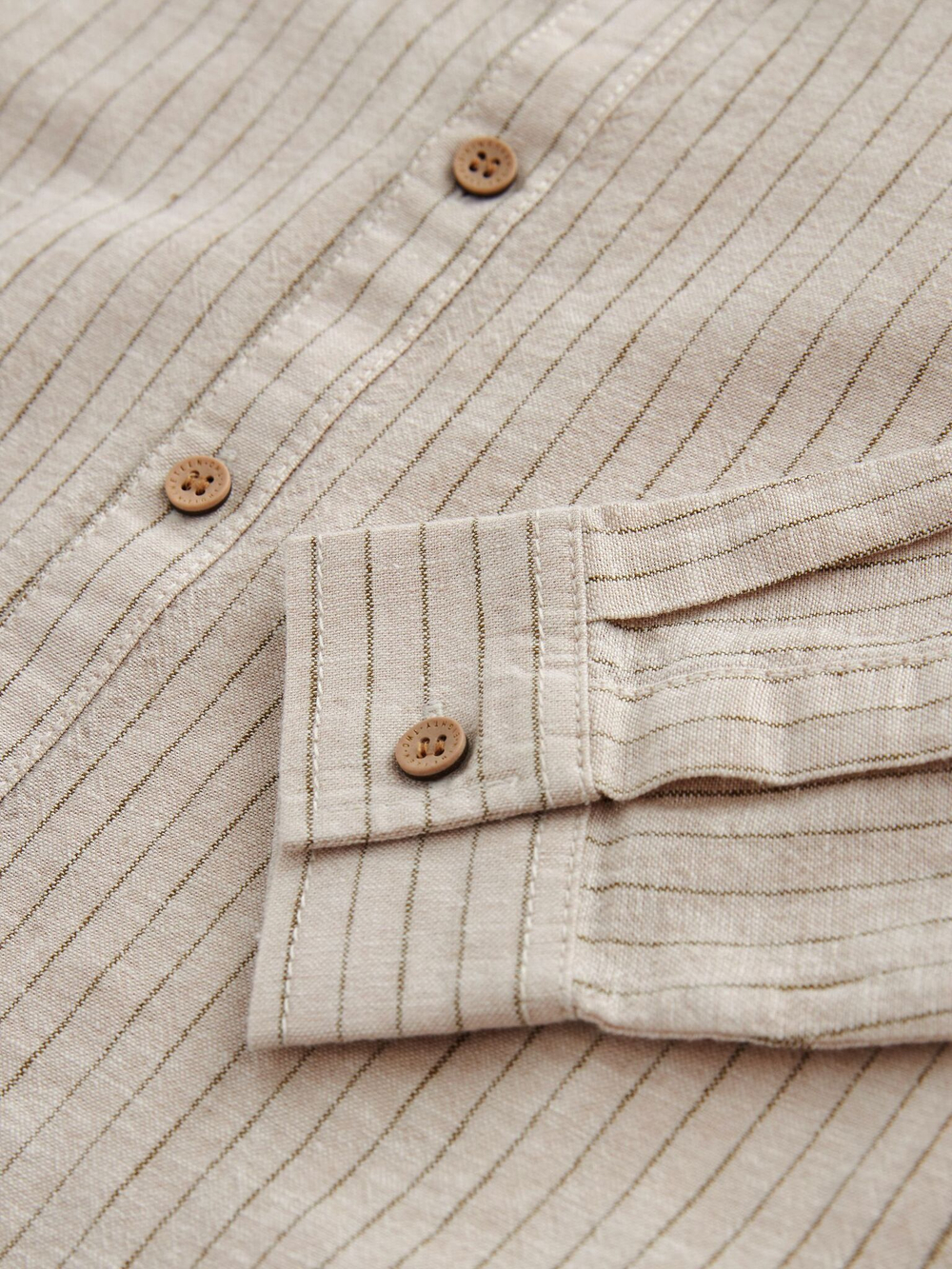 Рубашка из льна для мальчика Next 956-935, Бежевый