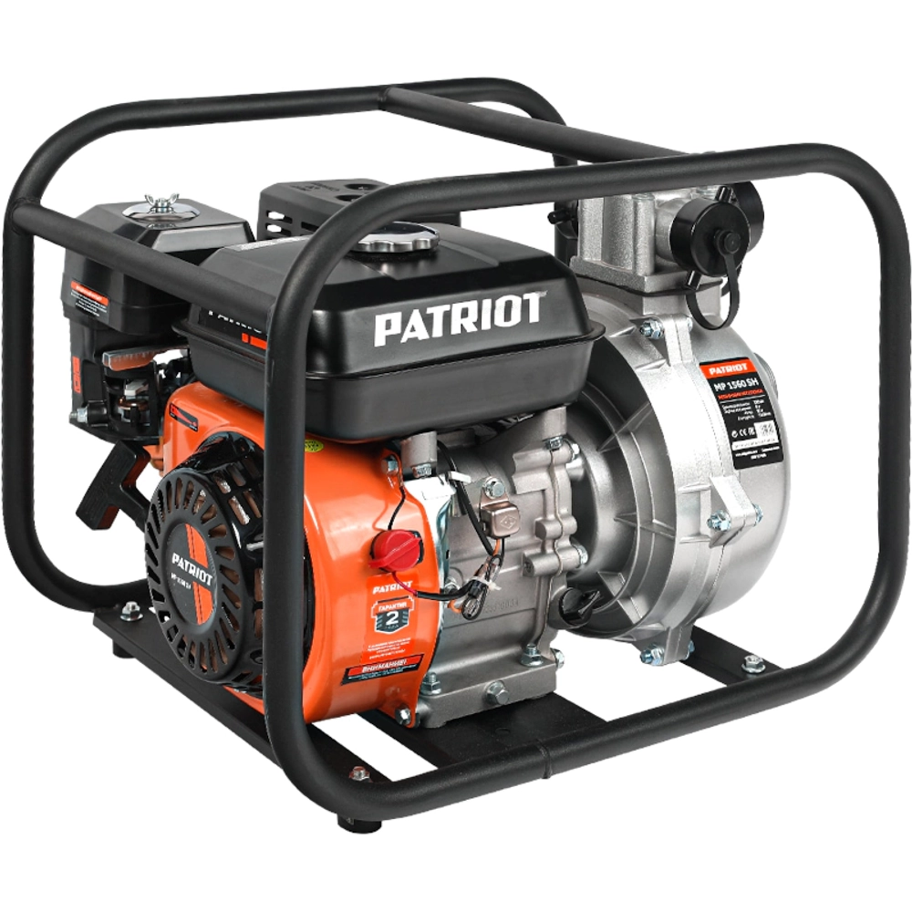 PATRIOT MP 1560 SH мотопомпа 5.5 л.с, 330 л/мин, диаметр 50 38 мм, 335101415