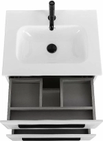 Тумба с раковиной Cezares ECO-CER-N 60 ECO-CER-N-600-2C-SO-BL белая глянцевая