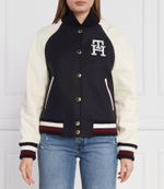 хлопковая куртка imd leather wool blend bomber Tommy Hilfiger - темно-синий(WW0WW39152)