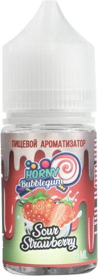 Ароматизатор Horny Bubblegum Sour Strawberry (Жвачка Кислая клубника)