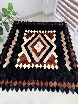 Покрывало меховое ковер из шкуры овчины