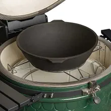 Керамический угольный гриль DinoEgg Classic Green, 46 см, с ножками и столиками