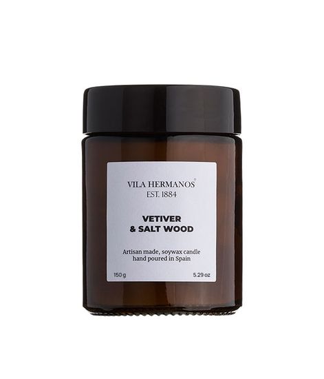 Vetiver & Salt Wood, свеча Apothecary Collection, Vila Hermanos