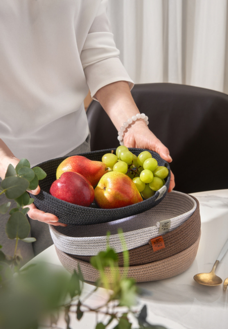 Декоративная салфетка 30см Luxberry Boho светло-серая