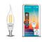 Лампа светодиодная диммируемая филаментная Gauss Smart Home Filament E14 4,5W 2000-6500K прозрачная 1280112