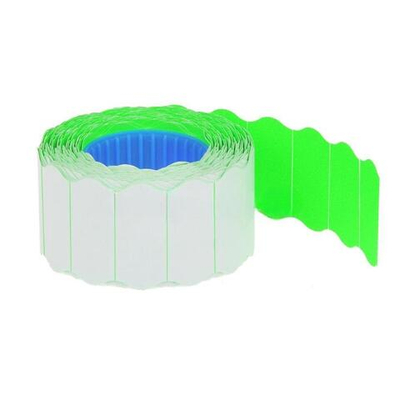 Лента для этикет пистолета PRIX 26х16 (зелёная, волнистая) (10/160 шт.)