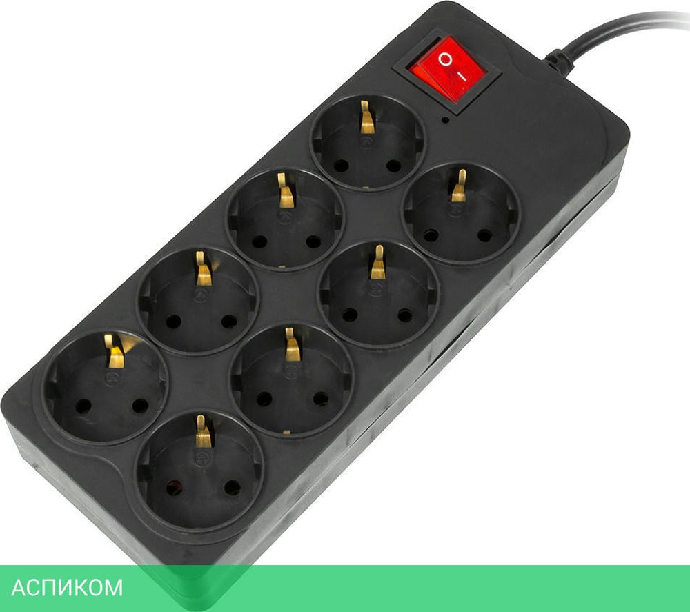 Сетевой фильтр Buro 800SH-3-B черный