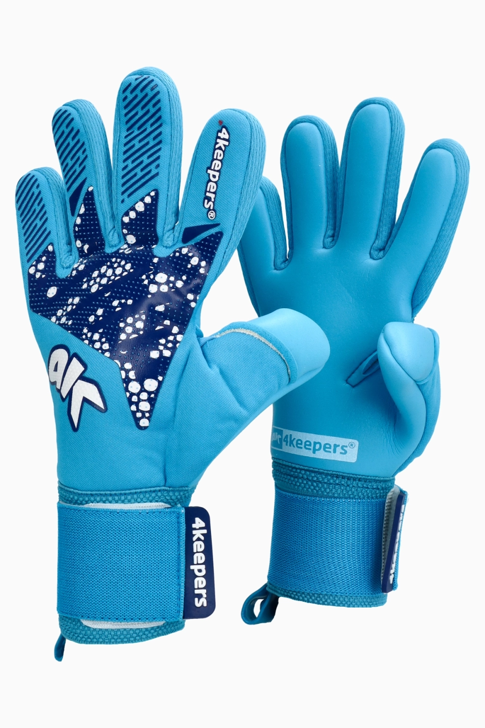 Вратарские перчатки 4keepers Elite NOX NC Junior - синий