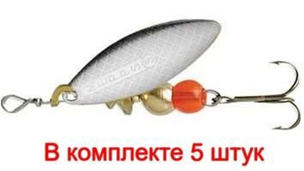 Блесна для рыбалки вращающаяся AGLIA LONG 2, Black