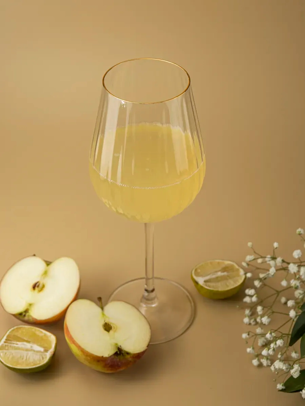 Набор бокалов для вина, 600 мл, 2 шт. с золотой каймой