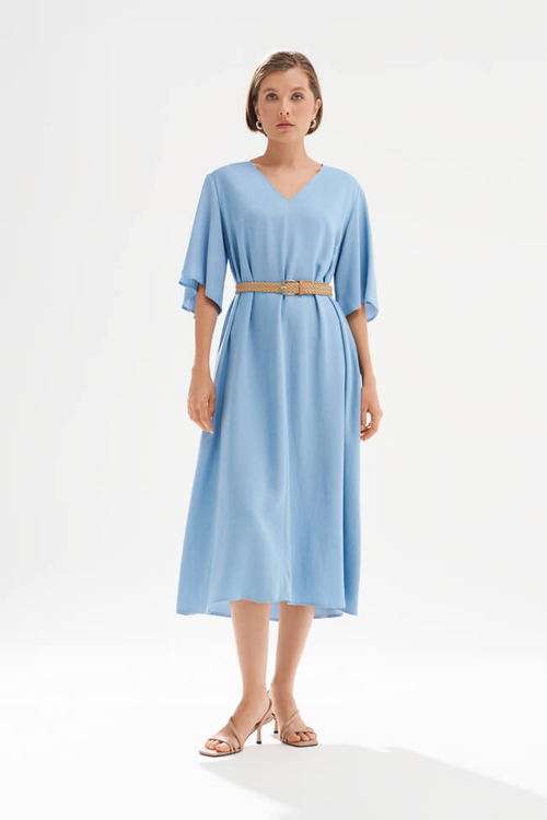 51747 Платье женское (голубой джинс)