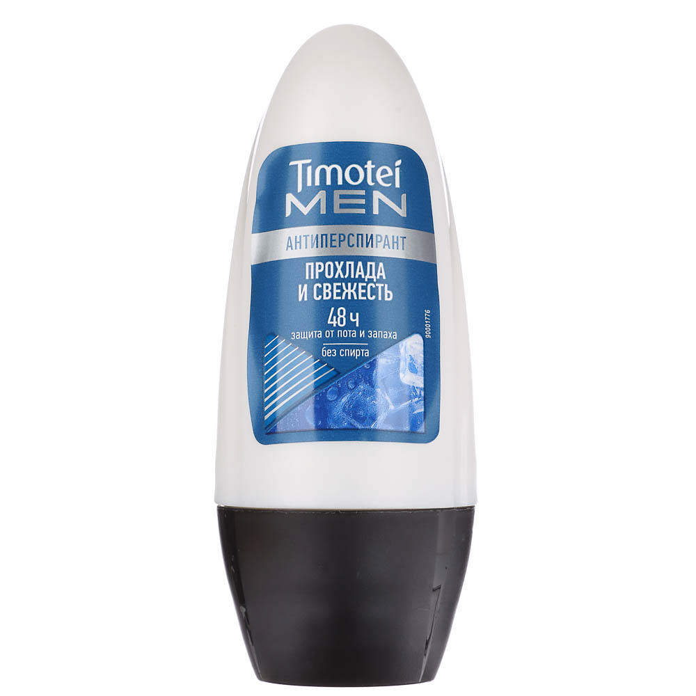 TIMOTEI MEN Антиперсперант шар. Прохлада и Свежесть, 50мл, блок 6шт.